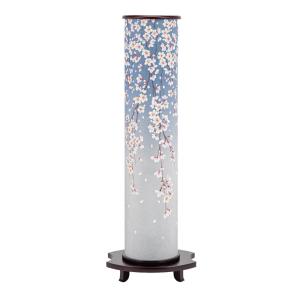 筒型 SAKURA 一対 藤色（盆提灯 初盆 新盆 一対セット 郷愁 なでしこ 