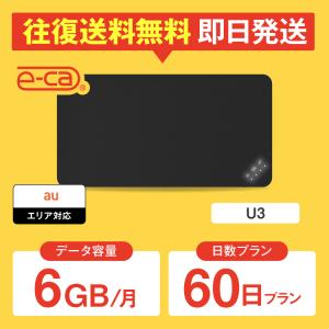 wifi レンタル 月間6GB 60日プラン 2ヵ月 ポケットwifi レンタルwifi wifi レンタル wi-fi au U3