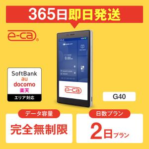 ポケットwifi レンタル 完全無制限 2日プラン レンタルwifi wifi レン タル wi-fi ソフトバンク ドコモ au 楽天 G40