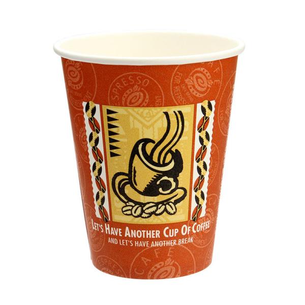 厚紙コップ SMT-280 8オンス レッツコーヒー  トーカン 口径79.6mm 1,000個