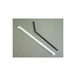 フレックスストロー 6mmx210mm 黒 紙袋入 500本