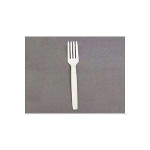 プラスチックフォーク 特大 白 バラ 160mm 500本