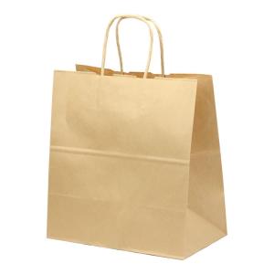 紙袋 角底袋 6号 150x88x高さ275mm 未晒 テイクアウト用 500枚 : e