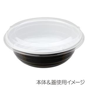 丼容器 麺容器 BF-363用 透明 外嵌合蓋...の詳細画像2