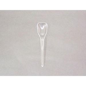 プラスチックスプーン アイス用 透明バラ 120ｍm 500本｜e-cafe