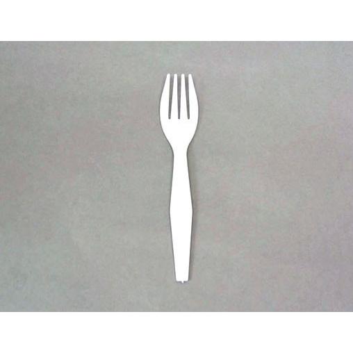 プラスチックフォーク 特中 白 バラ 140mm 500本