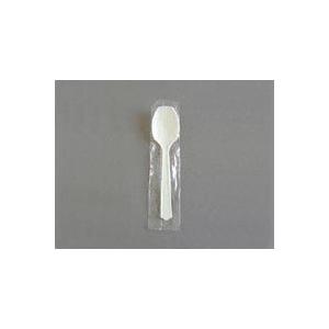 業務用プラスチックスプーン　500個×4p PLA特中スプーン単袋入り 14cm 500本／セット 業務用 生分解性