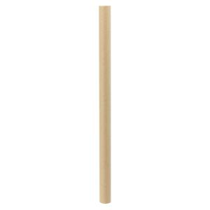 ペーパーストロー タピオカ用 12x210mm 未晒 裸 100本