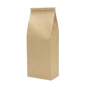 コーヒー豆袋 未晒クラフト無地平袋(マチなし) 200g用 100枚 : e-cafe