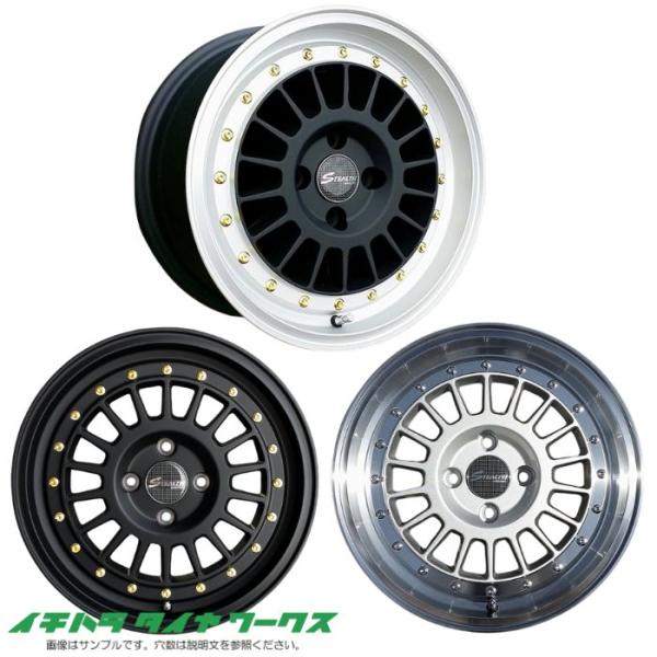 【新品ホイール 4本セット商品】ステルスレーシング スペック03 15インチ 7J 4H-100 M...
