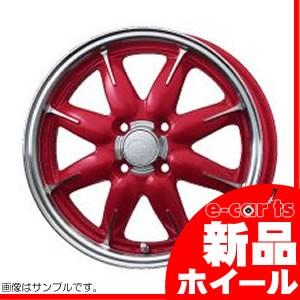 エンケイ 激安卸販売新品 All One 15インチ 6j 4h 100 ホイール キャンディーレッド 1本価格 マシニング 送料無料