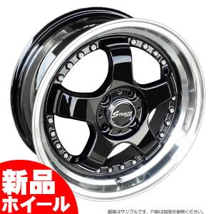 ステルスレーシング K35 16インチ 4H100 5.5J +43 1本 ブラック 