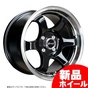 BMS R6T 15インチ 4H100 8J +20 4本セット ホイール ブラックマシン 