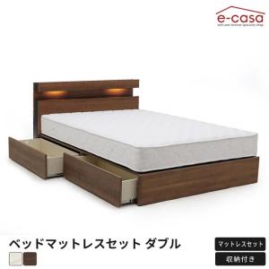 eーcasa（イーカーサ） ベッドマットレス付き ベッドマットレスセット