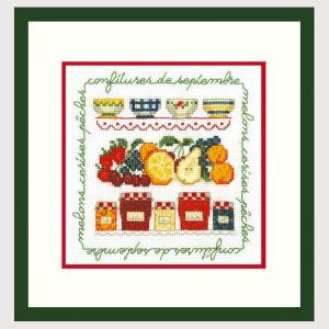 ル ボヌール デ ダム クロスステッチ刺繍キット 2231 Confitures de septembre 9月のジャム