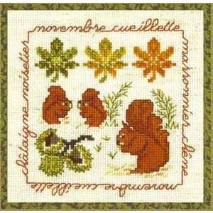 クロスステッチ刺繍キット 2232 Cueillette 収穫の秋