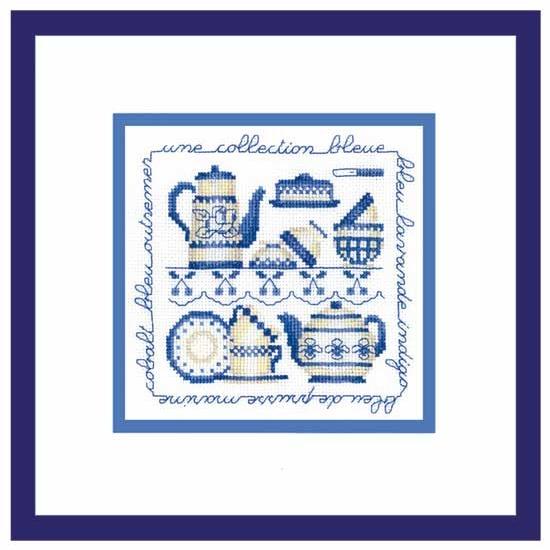 ル・ボヌール・デ・ダム クロスステッチ刺繍キット 2245 Collection Bleue ブルー...