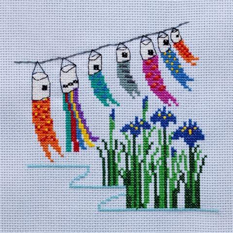 Brodees クロスステッチ刺繍キット K224 こいのぼり 【メール便可】