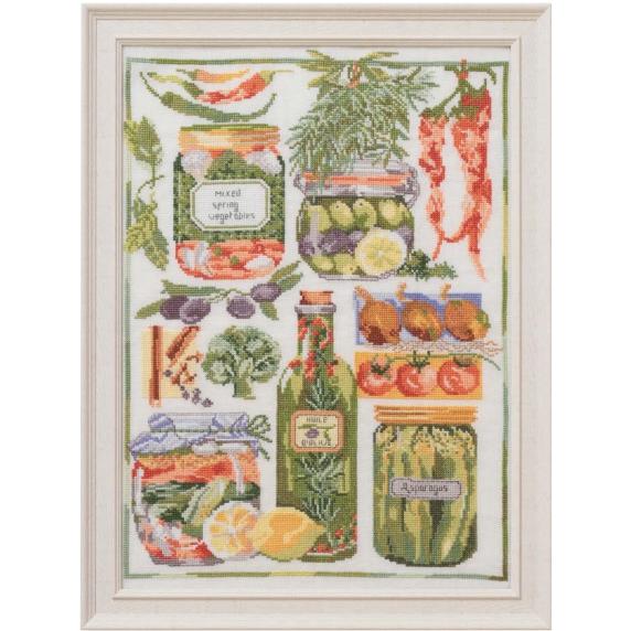 ★新発売★【DMC】クロスステッチ刺繍キット JPXC0285 TINNED VEGETABLE テ...