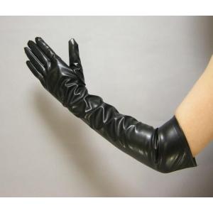 ラテックス ロンググローブ シャインレザー 光沢感 ツヤツヤ