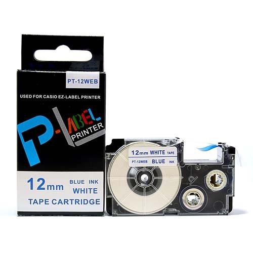 カシオ用　ネームランド 互換 テープカートリッジ 12mm XR-12WEB〔互換〕