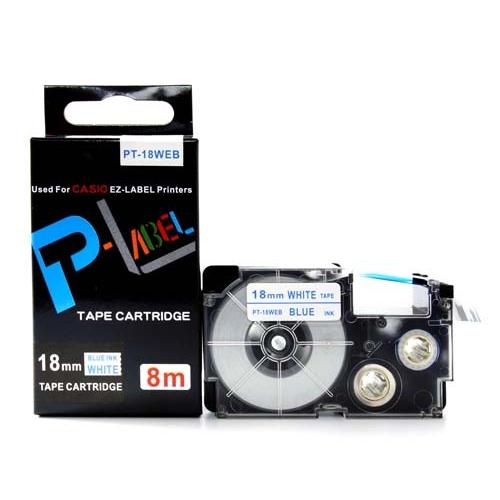 カシオ用　ネームランド 互換 テープカートリッジ 18mm XR-18WEB〔互換〕