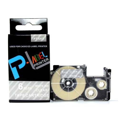 カシオ用　ネームランド 互換 テープカートリッジ 6mm XR-6AX〔互換〕