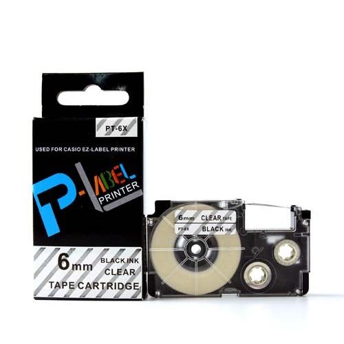 カシオ用　ネームランド 互換 テープカートリッジ 6mm XR-6X〔互換〕