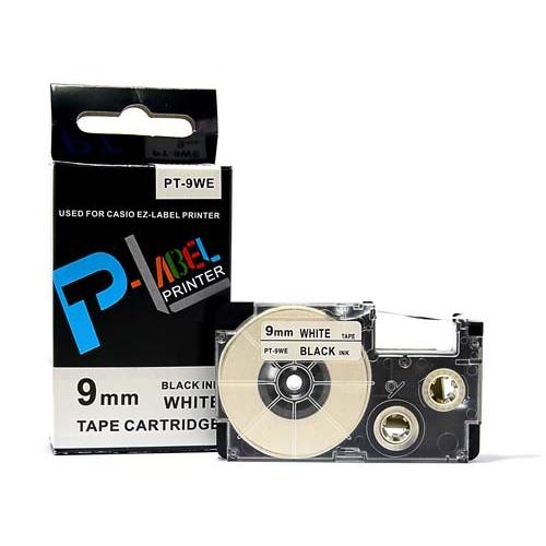 カシオ用　ネームランド 互換 テープカートリッジ 9mm XR-9WE〔互換〕