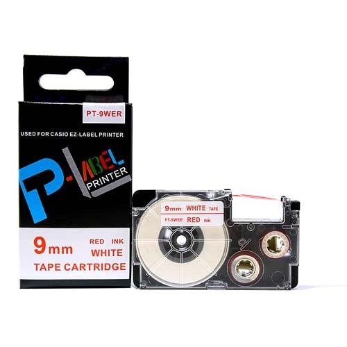 カシオ用　ネームランド 互換 テープカートリッジ 9mm XR-9WER〔互換〕