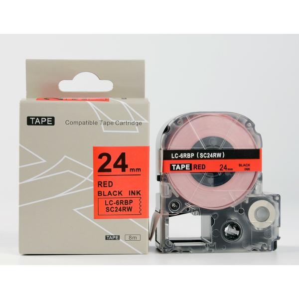 キングジム テプラPRO用 互換 テープカートリッジ SC24RW〔SC24Rの強粘着〕24mm〔互...