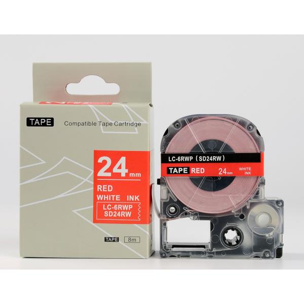キングジム テプラPRO用 互換 テープカートリッジ SD24RW〔SD24Rの強粘着〕24mm〔互...