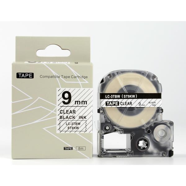 キングジム テプラPRO用 互換 テープカートリッジ ST9KW〔ST9KWの強粘着〕9mm〔互換〕