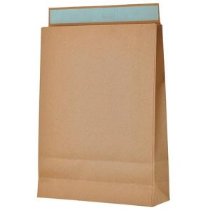 宅配袋 大 Lサイズ A3対応 茶 封かんテープ付 100枚 底面