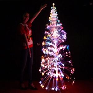 クリスマス装飾　クリスタルファイバーツリー　H180cm/クリスマス ツリー LED 電球｜e-christmas