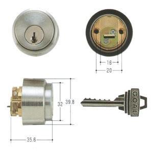 当日発送 GOAL ゴール ピンシリンダー LXタイプ GCY-53 　玄関 鍵 交換 取替え扉厚33mm〜42mm向け GCY53 AS・LX /LD /HD｜MONOYA