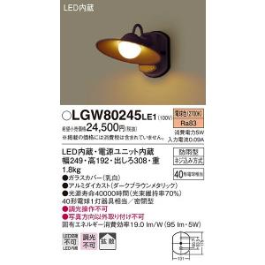 Panasonic（パナソニック） ポーチライト ランプ別売 LGW85239B