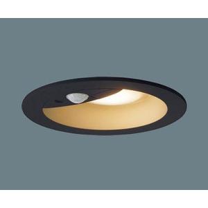 パナソニック 軒下用ダウンライト ペア点灯可能型 センサー付 ブラック φ100 LED（電球色） ...
