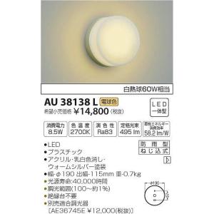 AU38138L コイズミ ポーチライト LED（電球色）