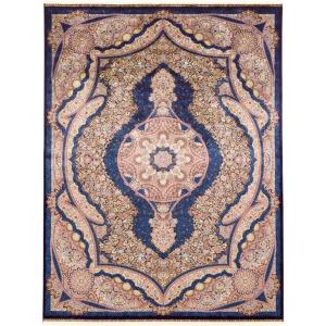 (メーカー直送) カーペット ラグ マット 6畳 344×250 ネイビー ベルギー産 ペンハリガン 1206-N8 Globe ディーパス