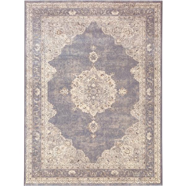 (メーカー直送) カーペット ラグ マット 2畳 160×230 ライトブルー ベルギー産 アウラ ...