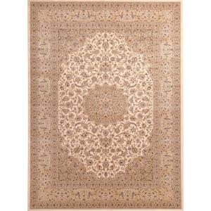(メーカー直送) カーペット ラグ マット 6畳 240×340 アイボリー ベルギー産 ダイヤモンド 7263-101 Globe ディーパス