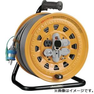 BG-501KX ハタヤリミテッド サンタイガーリール 漏電遮断器付 50m 接地付 過負荷付漏電遮断器｜e-connect