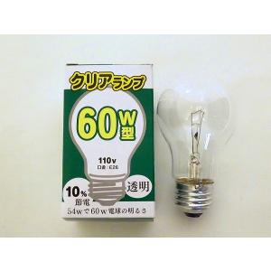 【25個セット】 LC110V54W-TM 白熱電球 白熱灯 クリア電球 クリアランプ 60W型 720lm (E26)｜e-connect