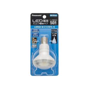 LDR5D-W-E17/RF5/X パナソニック LED電球 ミニレフ電球タイプ 昼光色 40度 525lm (E17)｜e-connect