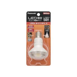 LDR5L-W-E17/RF5/X パナソニック LED電球 ミニレフ電球タイプ 電球色 40度 525lm (E17)｜e-connect