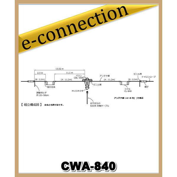 CWA-840(CWA840)3.5/7MHz 耐入力500W(PEP) ダイポールアンテナセット ...