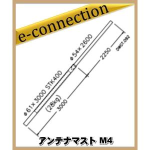 【特別送料込・代引不可】 M4 クリエートデザイン CREATE アンテナマスト アマチュア無線