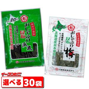 中野物産　おしゃぶり昆布 10g　浜風／梅　選べる30袋｜e-convini