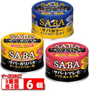 SSK SAVA 缶詰 140g／150g 3種各2個セット （サバカリー／サバ・トマレモ／サバ・ガリバタ） 鯖の缶詰　｜e-convini